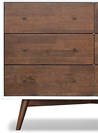 White 6-Drawer Solid Wood Dresser U203633