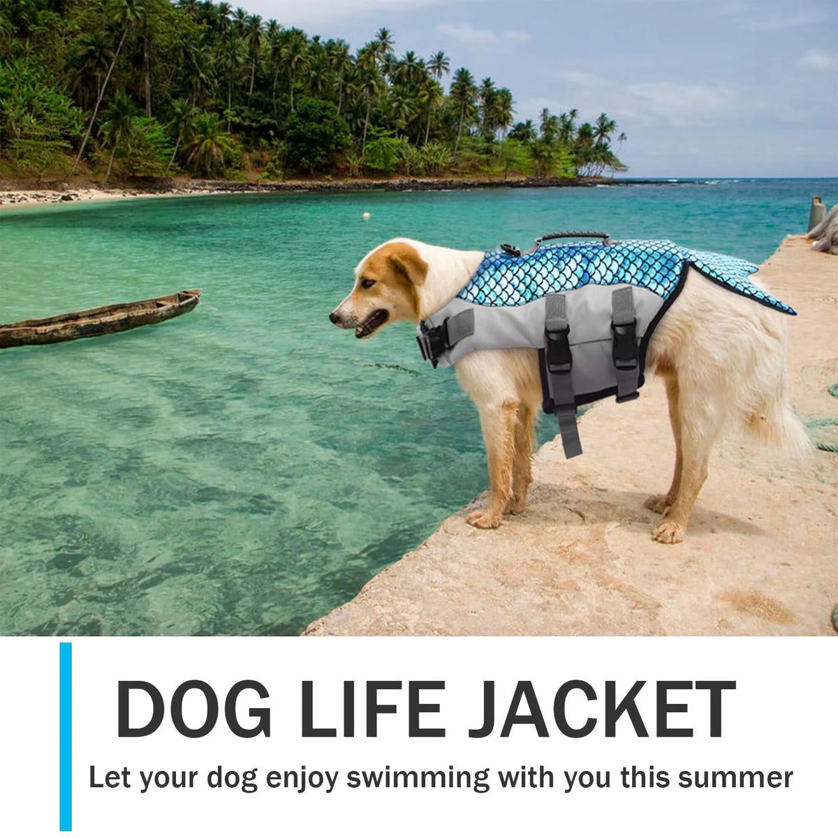 Reflective Dog Life Jacket with Rescue Handle Z6810