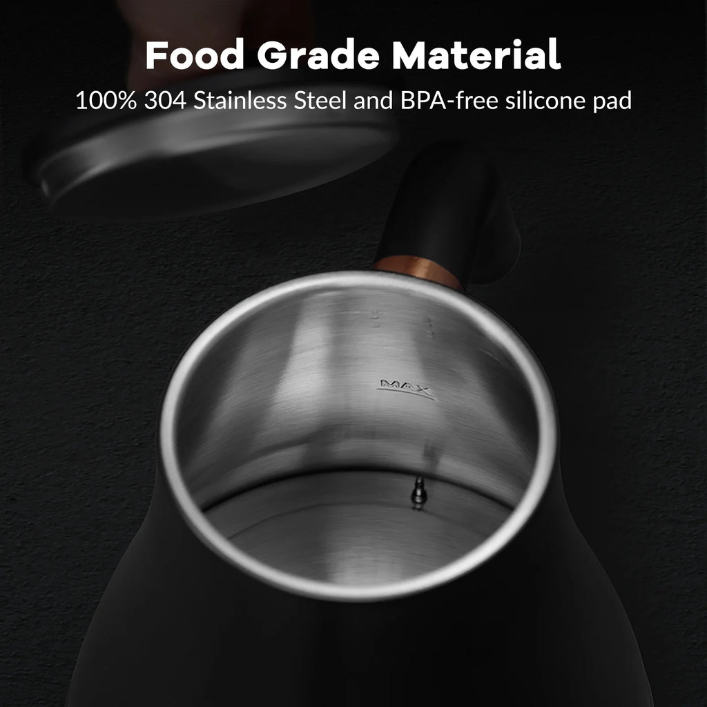Electric Gooseneck Kettle 0.8L 1200W Matt Black O248