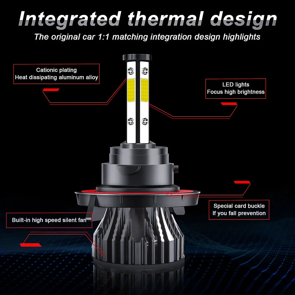 White LED Headlights Combo Bulbs R359