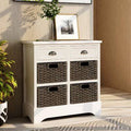 White Solid Wood Accent Cabinet C46826