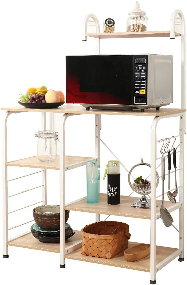 Black Brown Microwave Cart M194029