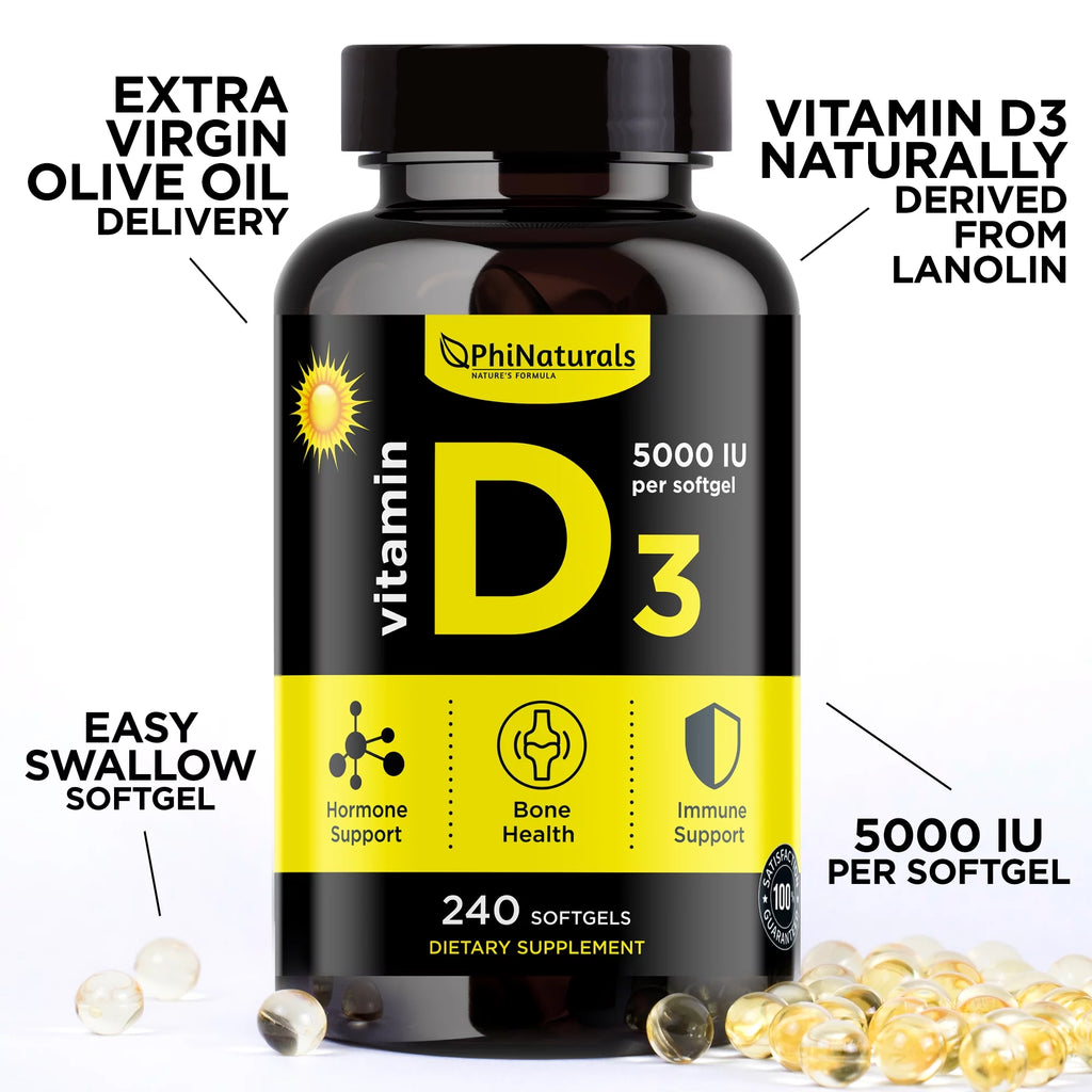 Vitamin D3 5000 IU Capsule Pack of 2 X433