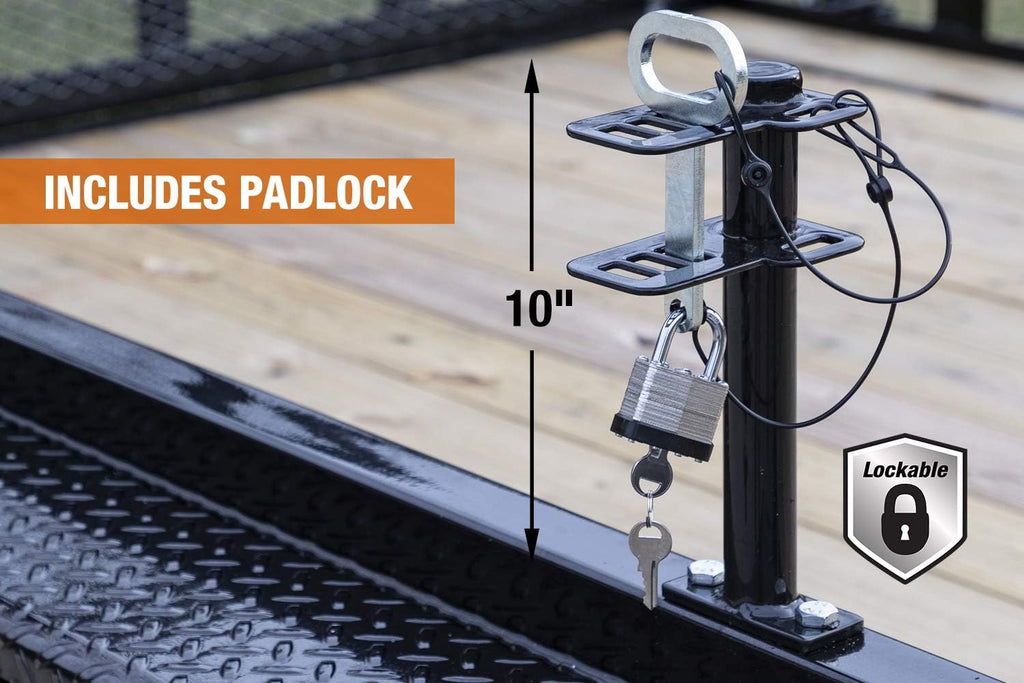 1 Channel Lockable Trimmer Rack, Black X803346