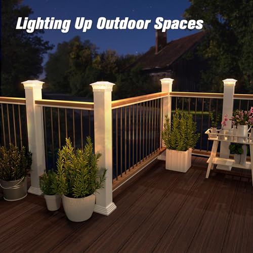 12 Pack Solar Post Cap Lights for 4x4 Posts N22617