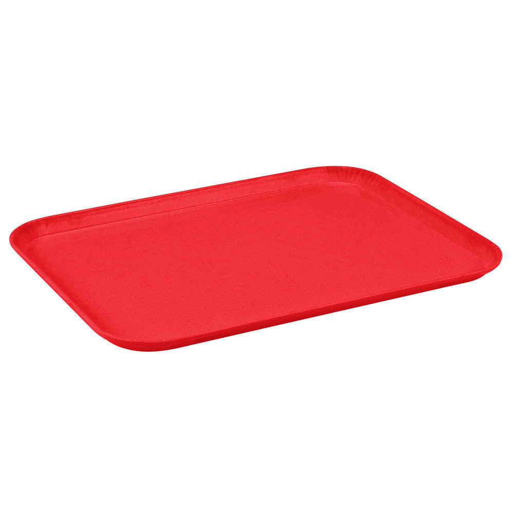 Red Fiberglass Tray - 6/Case Y660