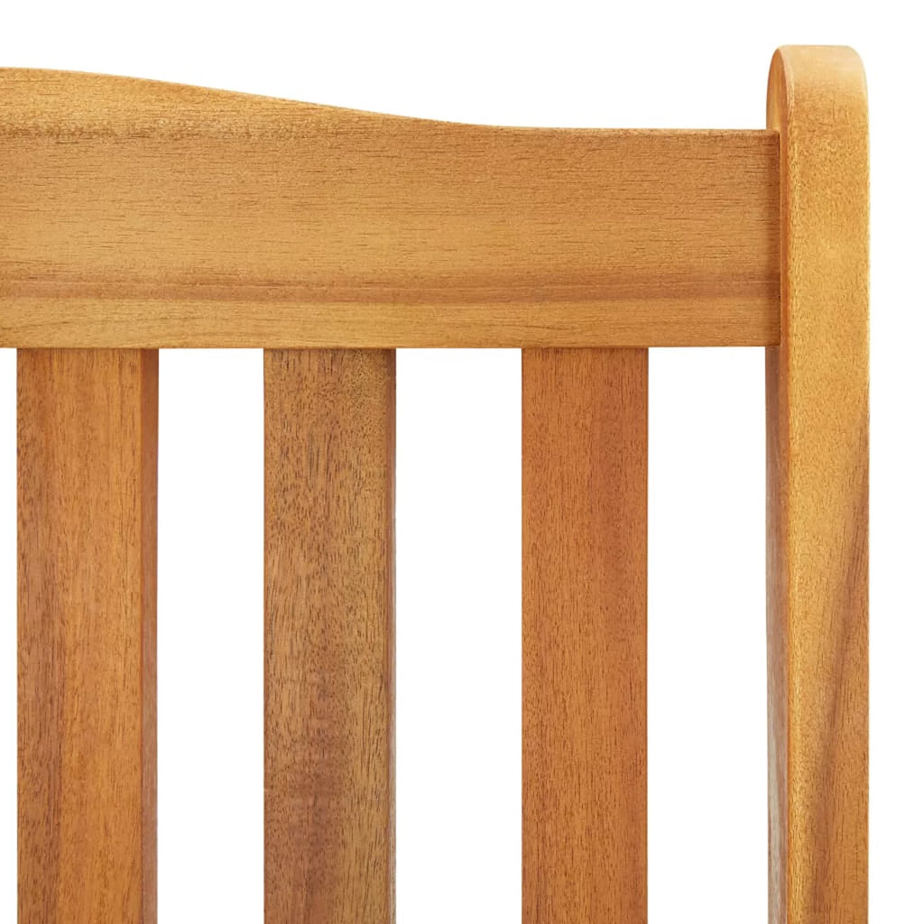 Green Cushioned Acacia Wood Rocking Chair M163