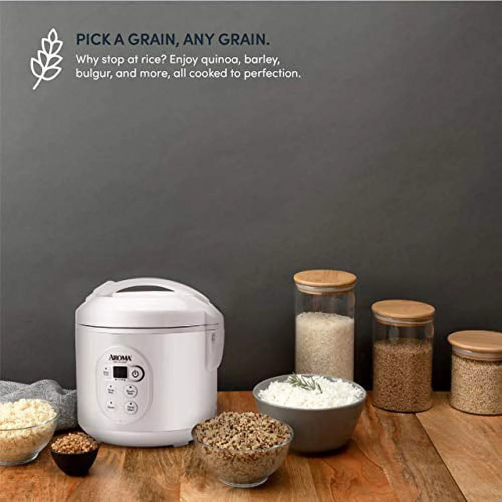 8-Cup Cooked 4-Cup UNCOOKED Digital Rice Cooker J59308