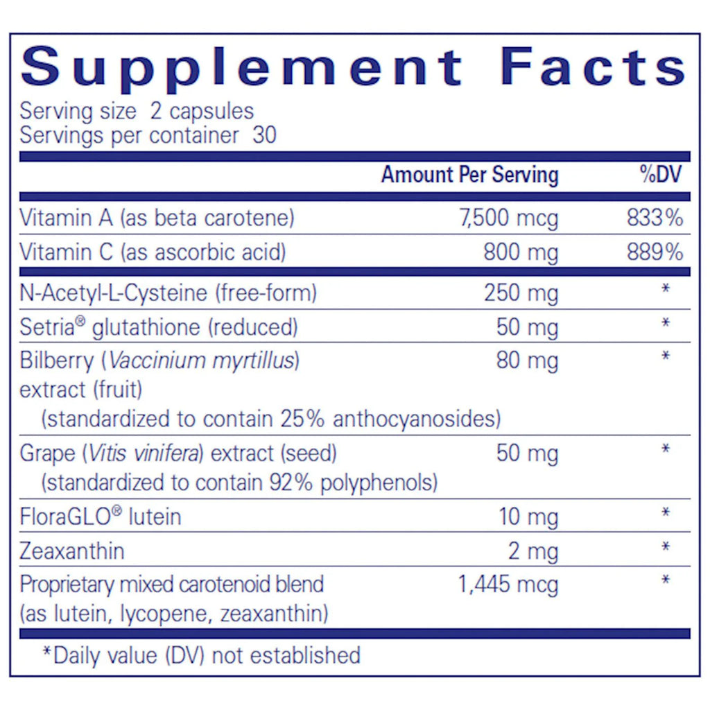 Macular Support Formula X4875
