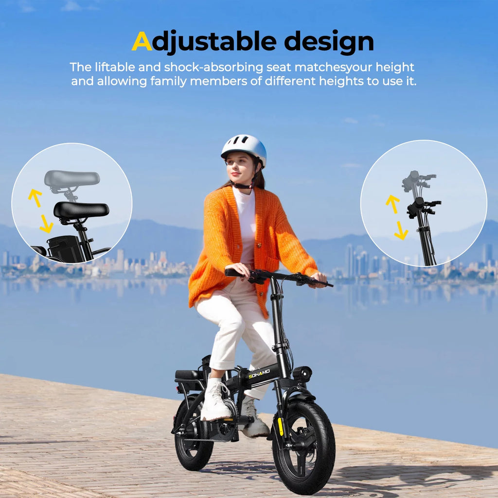 36V 10Ah Foldable Electric Bike 400W Motor U607943