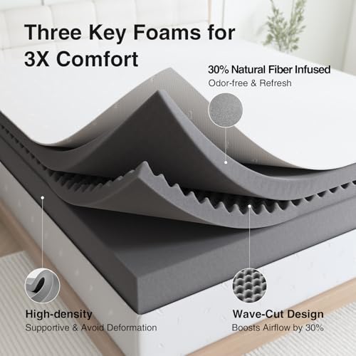 12 Inch King Size Memory Foam Mattress E4972