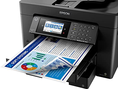 Wireless All-in-One Inkjet Printer with Auto Duplex, Copy Scan Fax, Two 250-Sheet Trays, 50-Sheet ADF K230924
