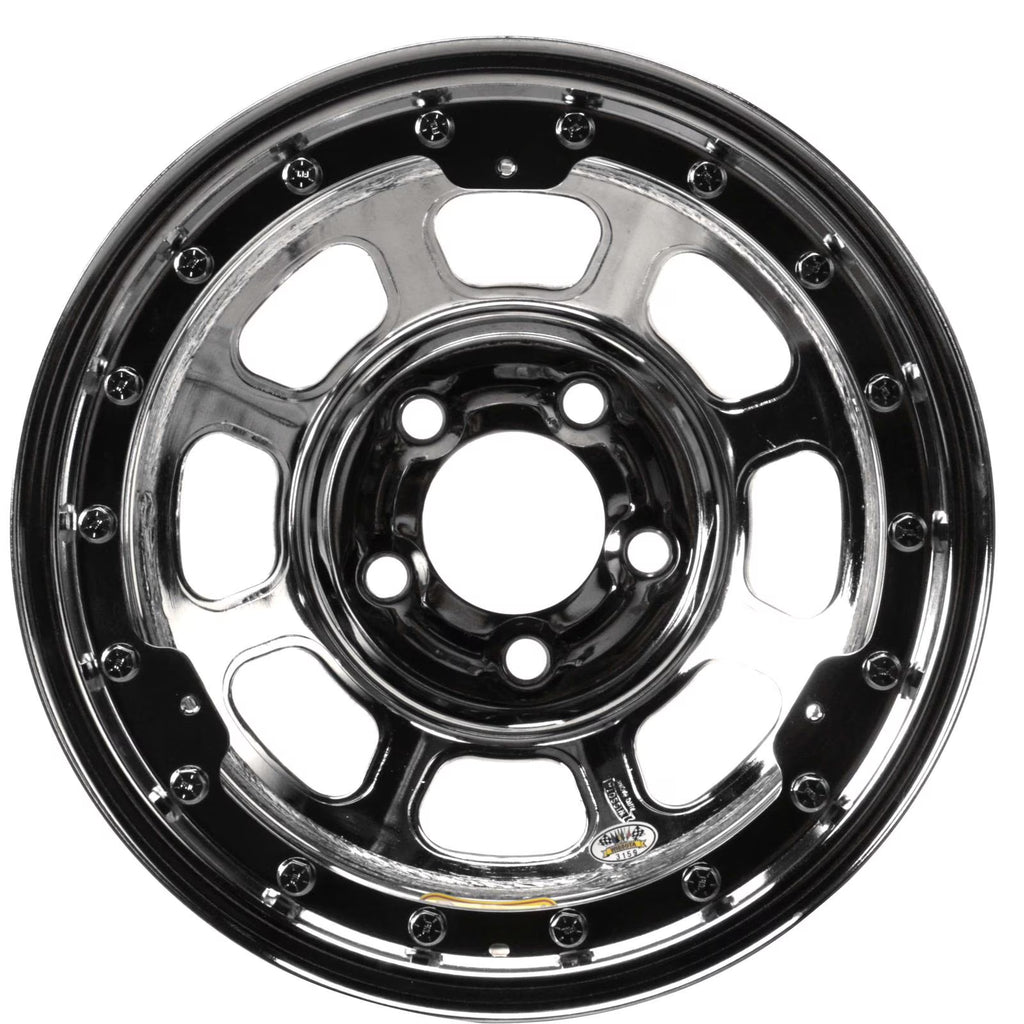 15x8 5 on 4.75 Black D-Hole Beadlock G3628