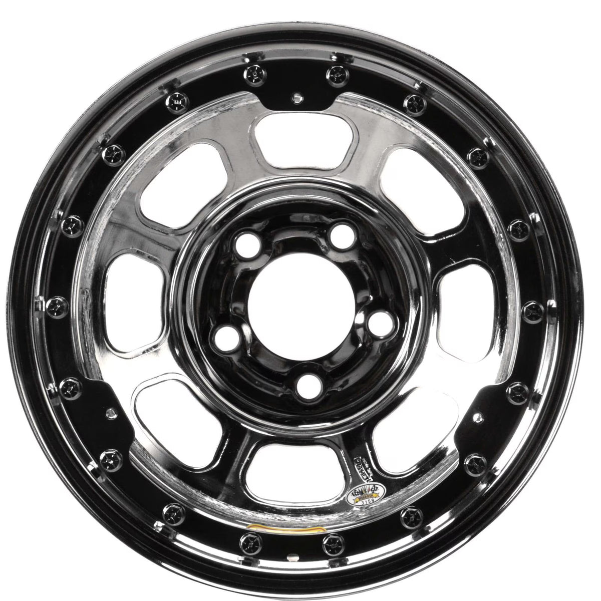 15x8 5 on 4.75 Black D-Hole Beadlock G3628