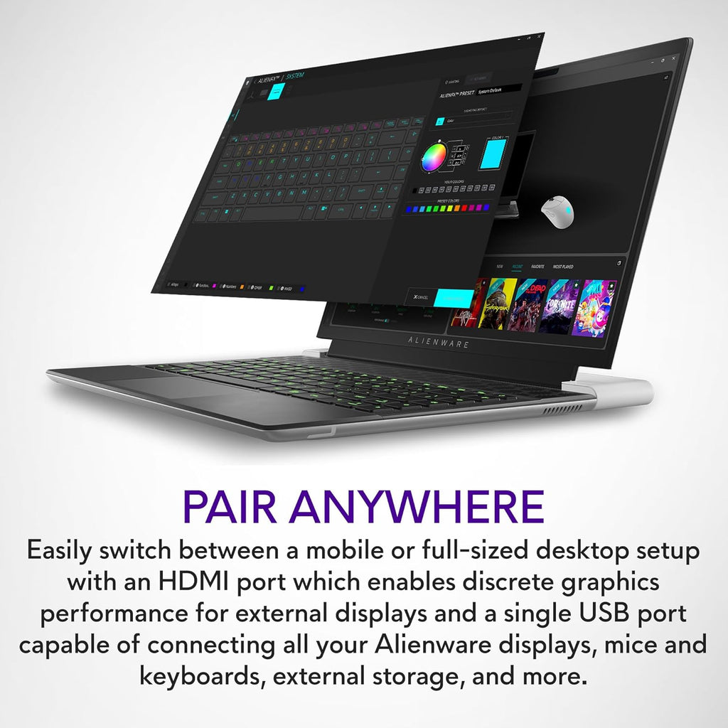 14" QHD+ 165Hz Gaming Laptop, Intel Core i7, NVIDIA GeForce RTX 4060 8GB, 32GB RAM, 1TB SSD, Lunar Silver U707462
