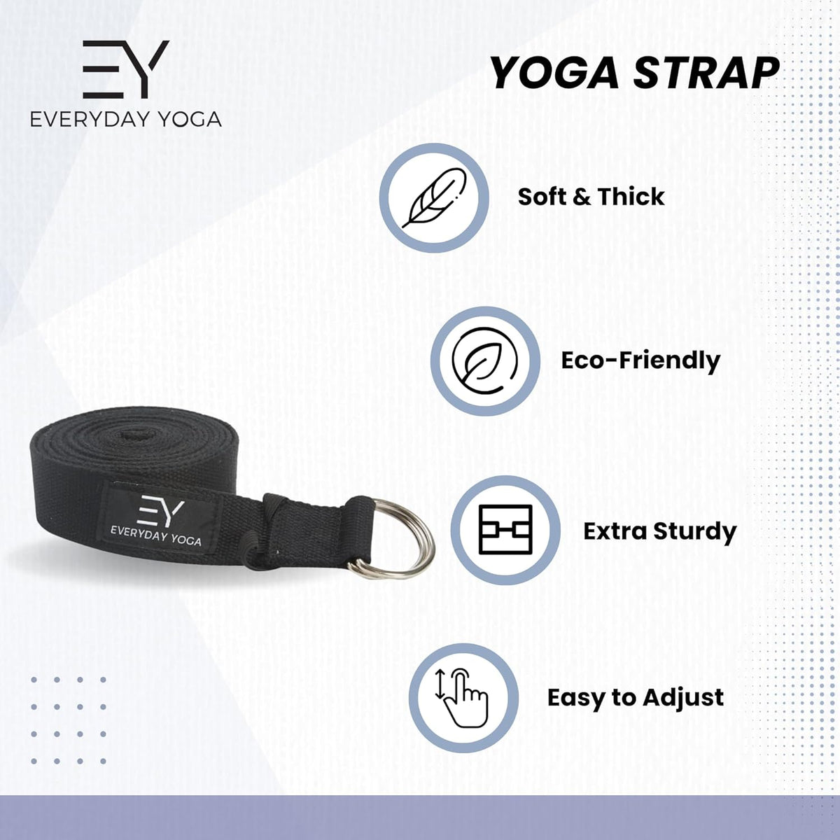 Plum Rectangular Yoga Bolster and Yoga Strap Set Q514