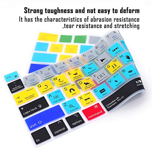 English Silicone Hotkey Keyboard Cover for MacBook Pro 16 inch T7145