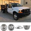 19.5 Polished Stainless Steel 8 Lug Wheel Simulators L195178
