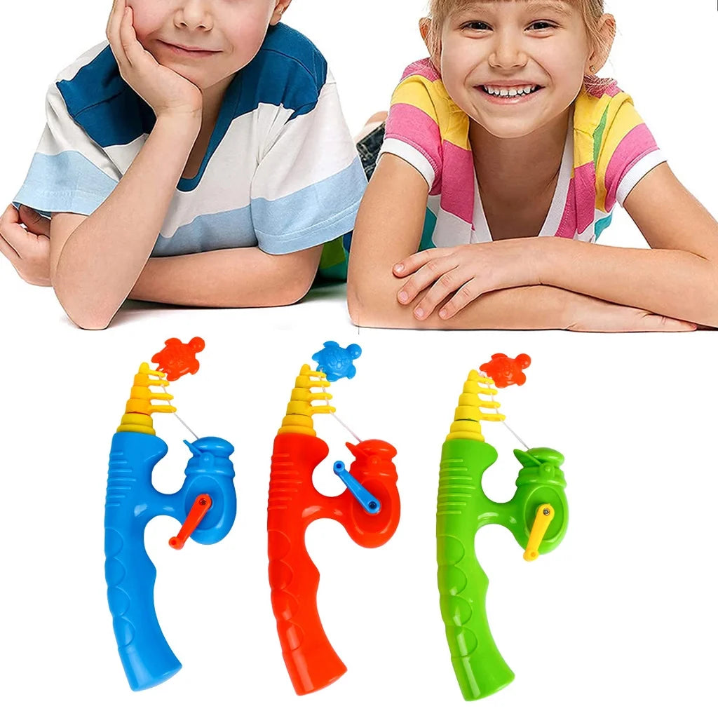 6 Pieces Kids Fishing Rod Toy Magnetic Fishing Game V18819