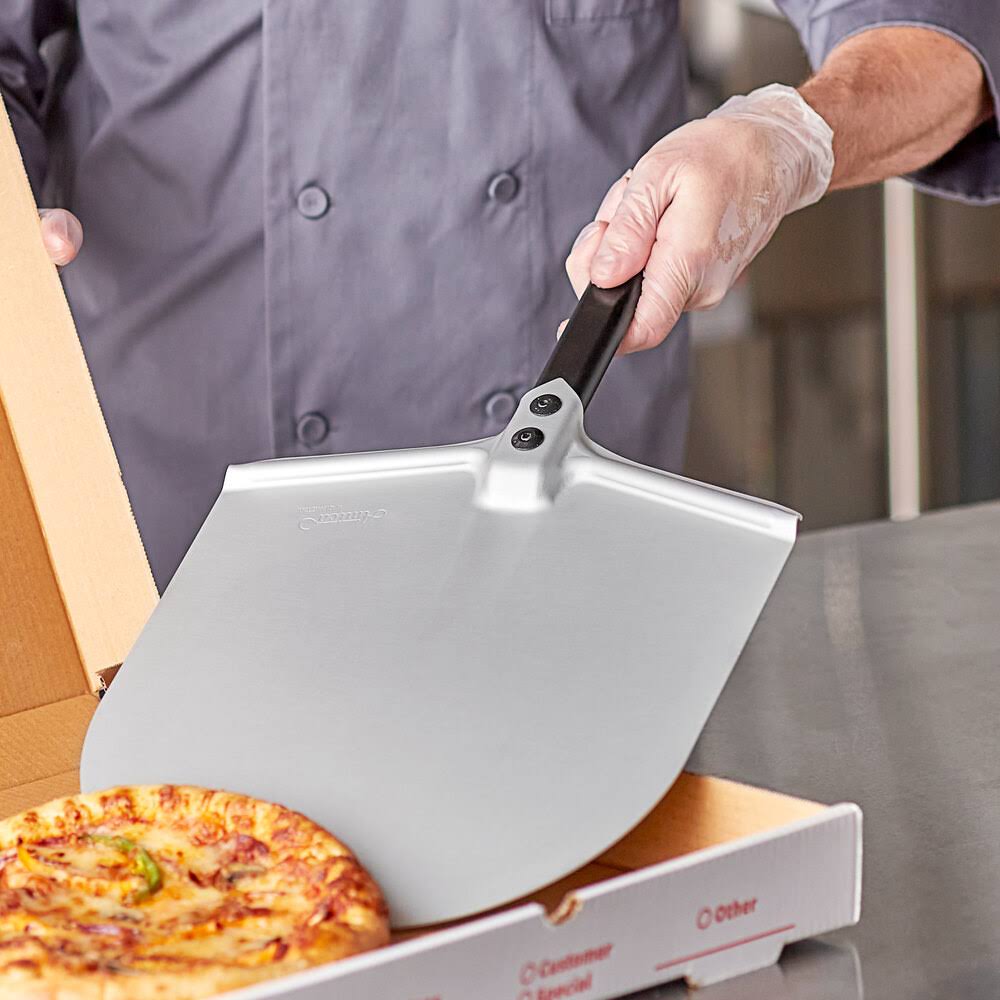 Anodized Aluminum Rectangular Pizza Peel with Handle C77983