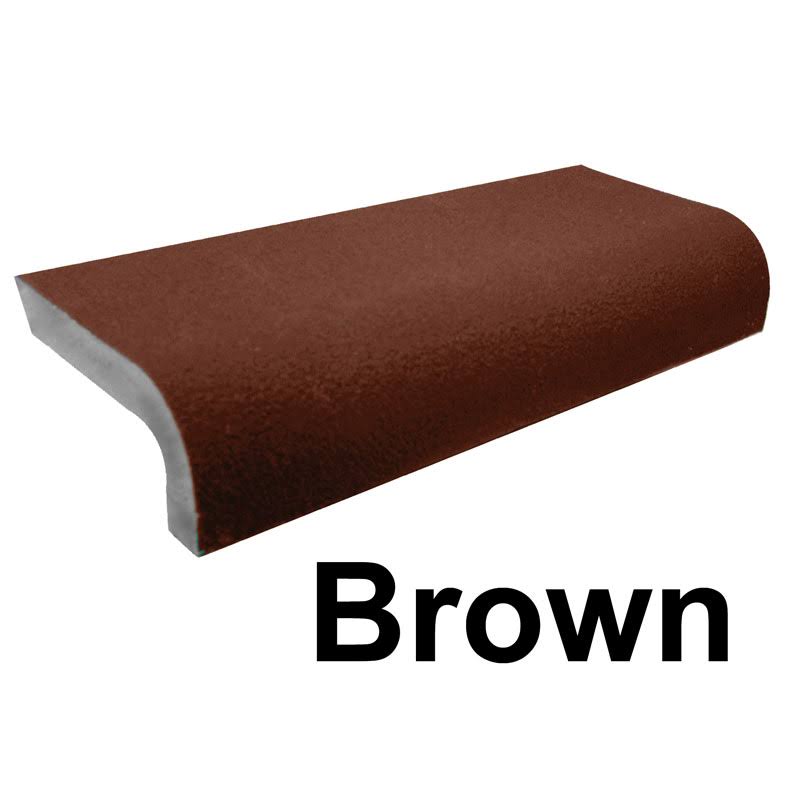 Brown Safety Edge Tiles (Case of 28) D7455