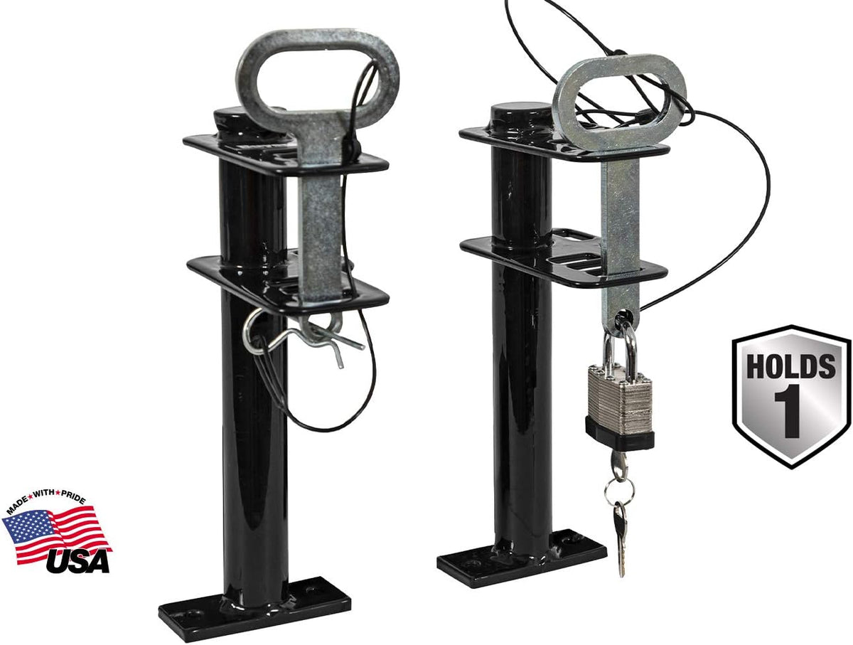 1 Channel Lockable Trimmer Rack, Black X803346