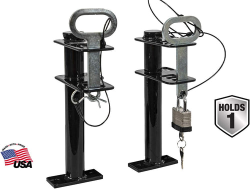 1 Channel Lockable Trimmer Rack, Black X803346