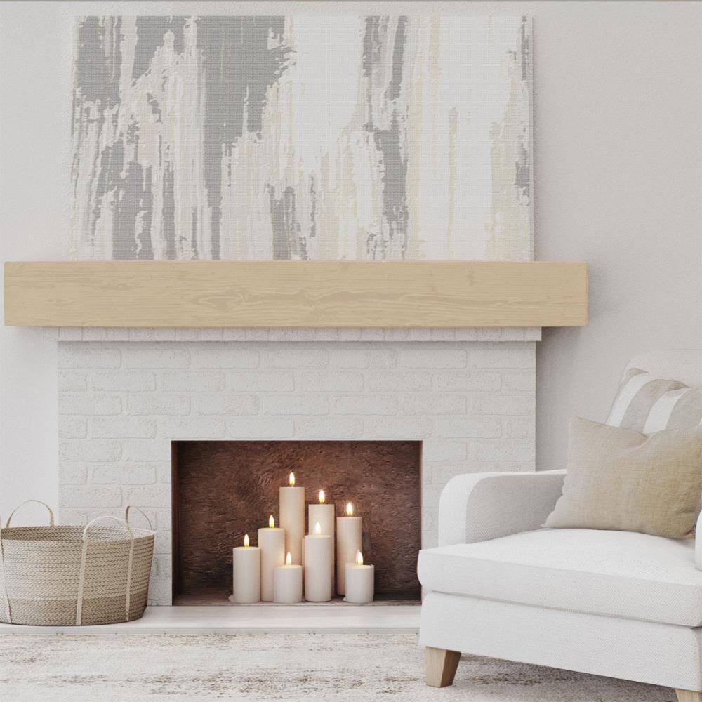Sandblasted Faux Wood Fireplace Mantel A1325