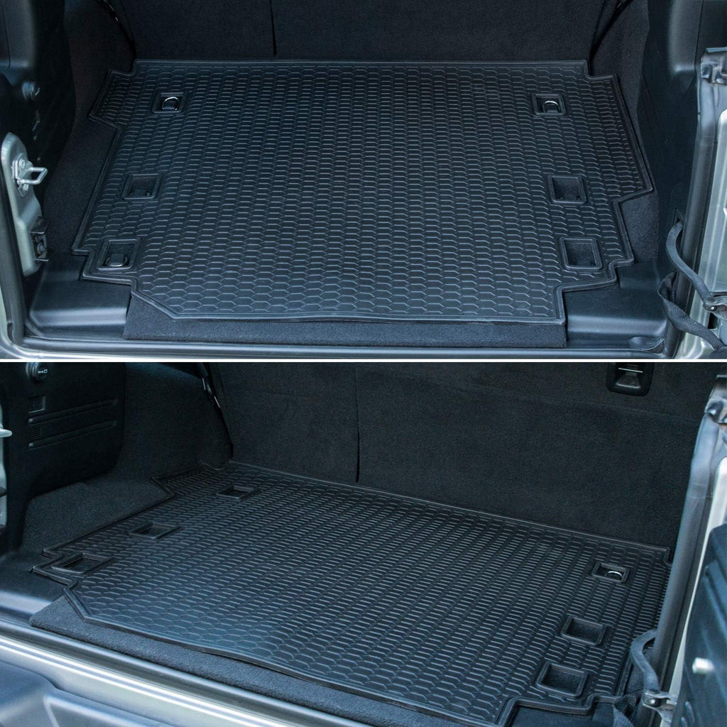 Cargo Mat for Jeep Wrangler JL 4 Door All-Weather Trunk Mat Cargo Liners B9389