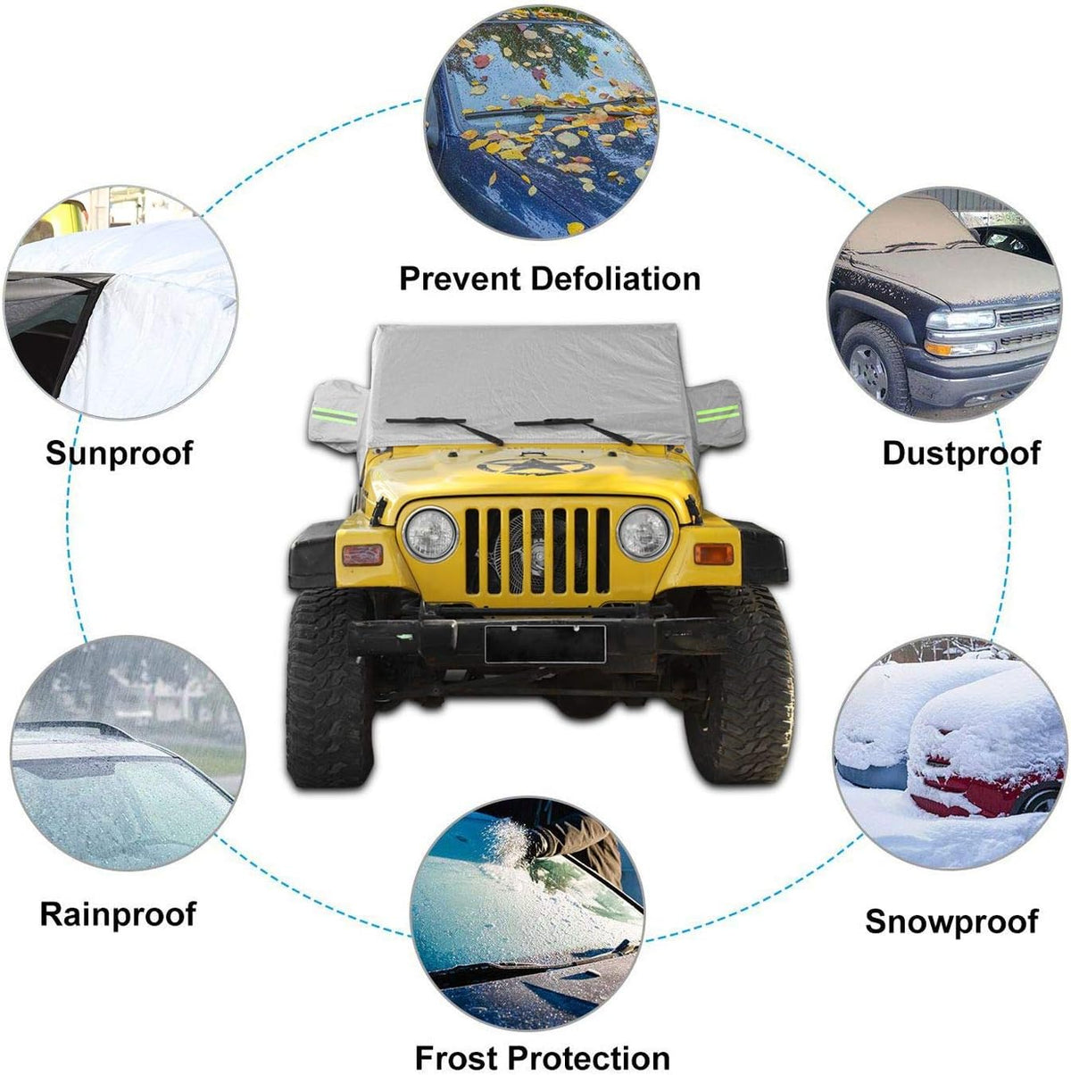 Car Cover Weatherproof Pack of 2 H138