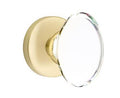 Crystal Knob Privacy Set Satin Brass R531