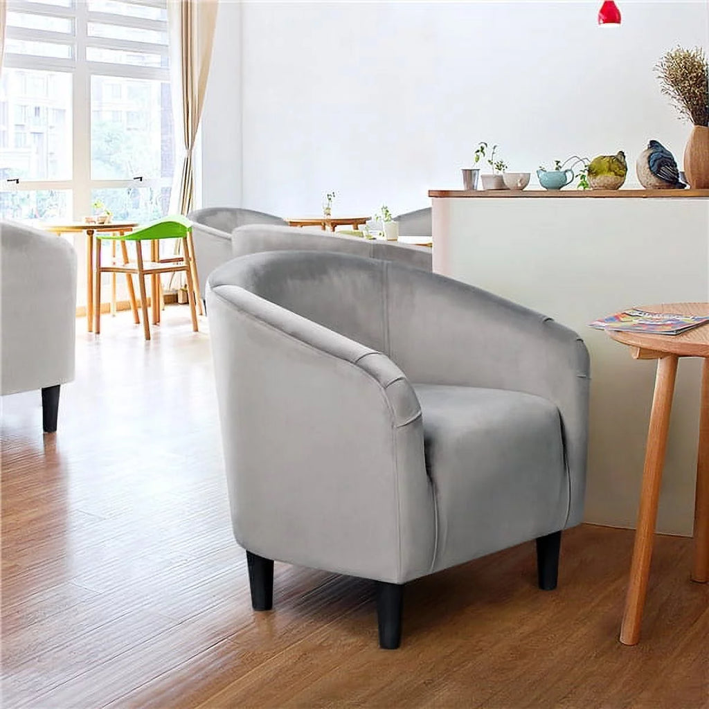 Yellow Upholstered Velvet Accent Chair W891472