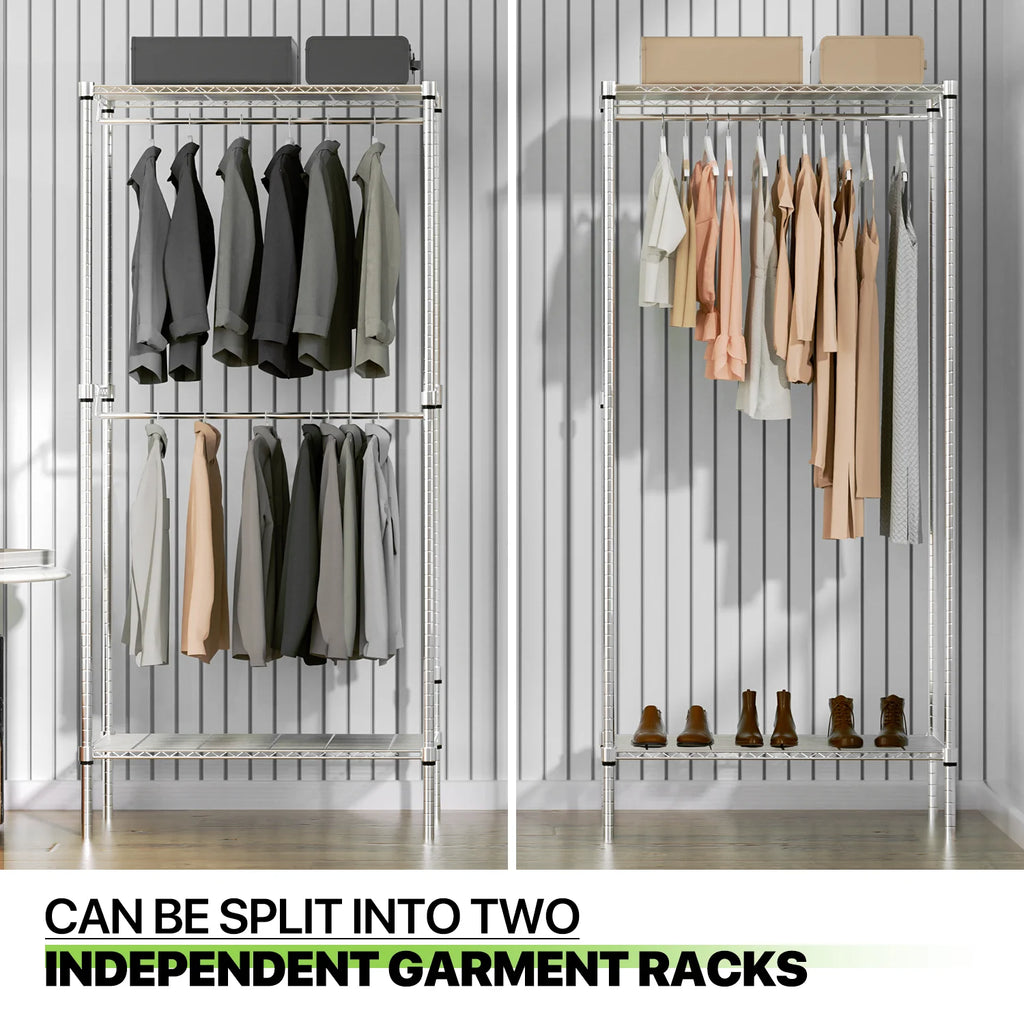Carbon Steel Heavy Duty Garment Rack S328