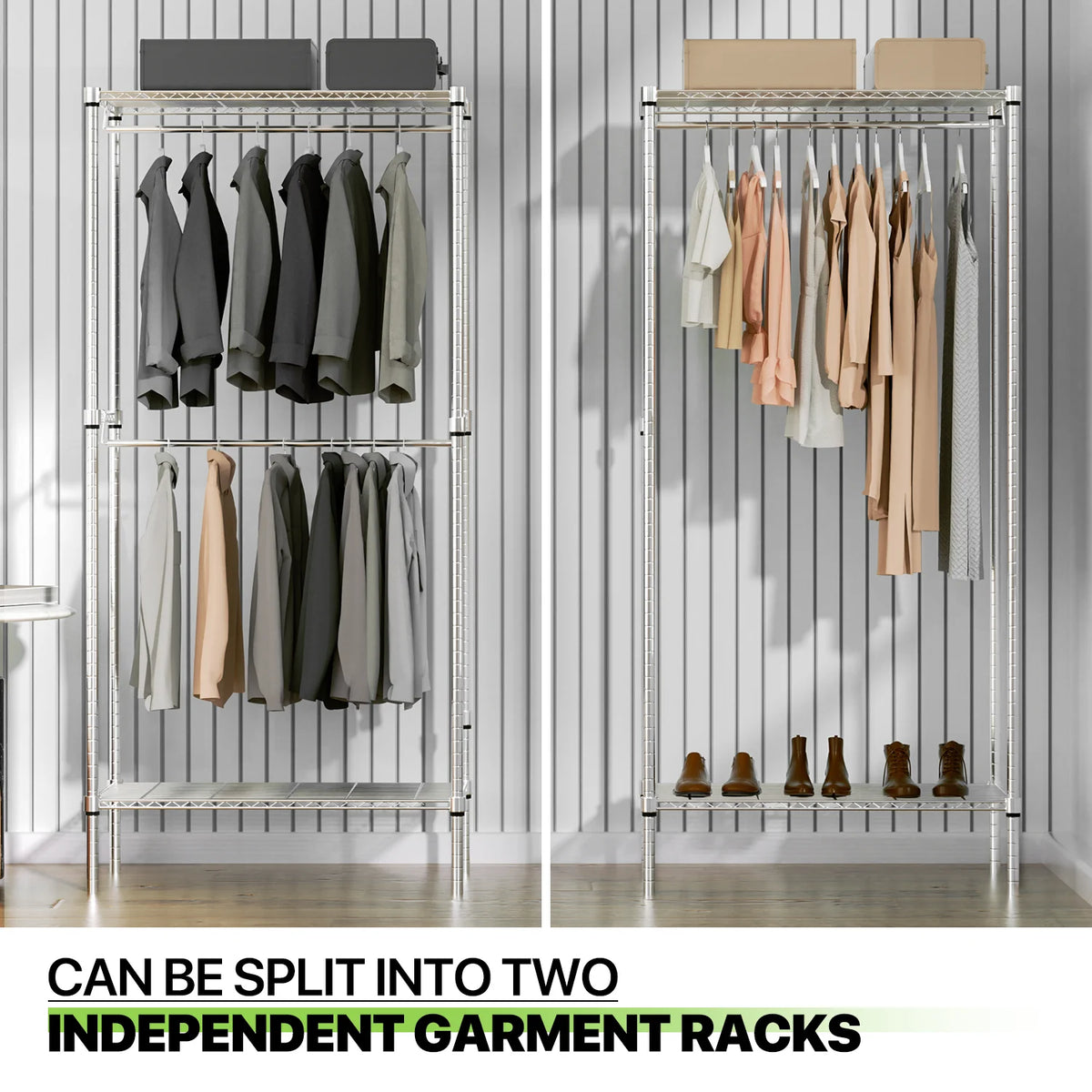 Carbon Steel Heavy Duty Garment Rack S328