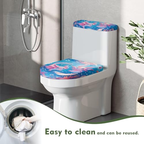 Red Christmas Toilet Seat Cover & Tank Cover Set 2Pcs A486124