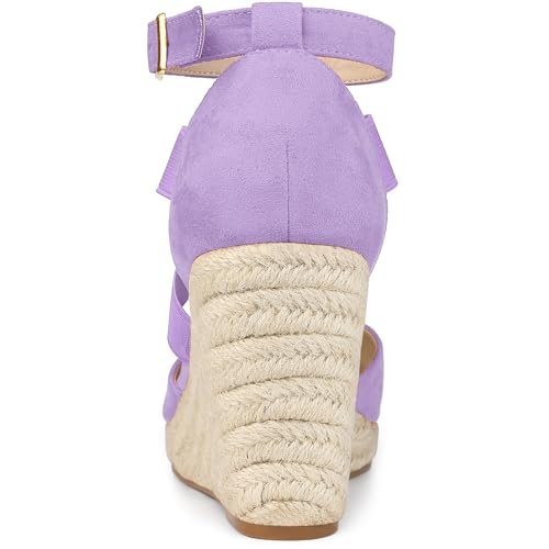 Women's Espadrilles Closed Toe Wedges Heels Sandals Q533520