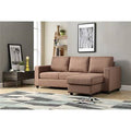 82x22 Wide Reversible Sofa & Chaise with Ottoman T317