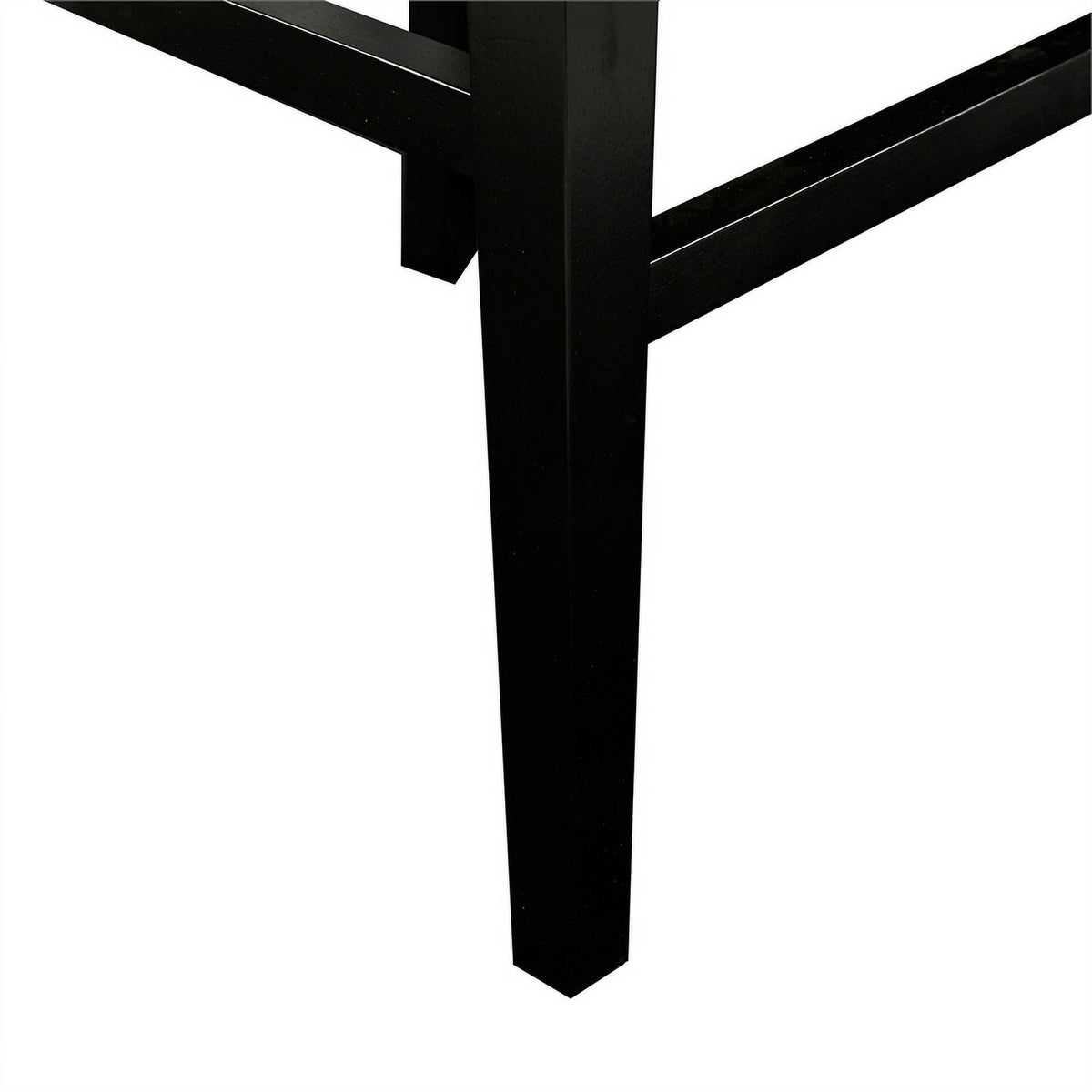 30" Faux Leather & Wood Bar Stool in Dove Gray/Black U301910