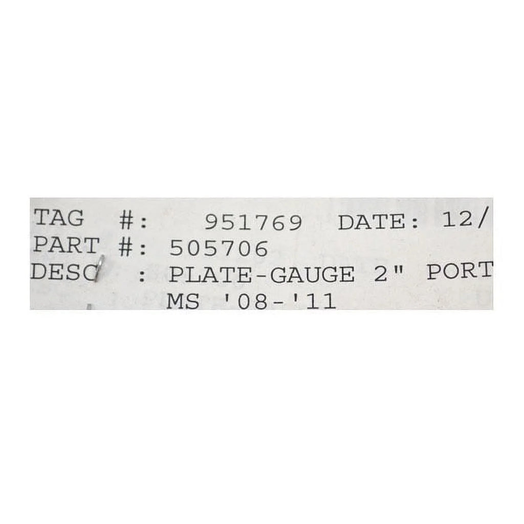 Aluminum Marine Boat Gauge Plates with Bezels Y624