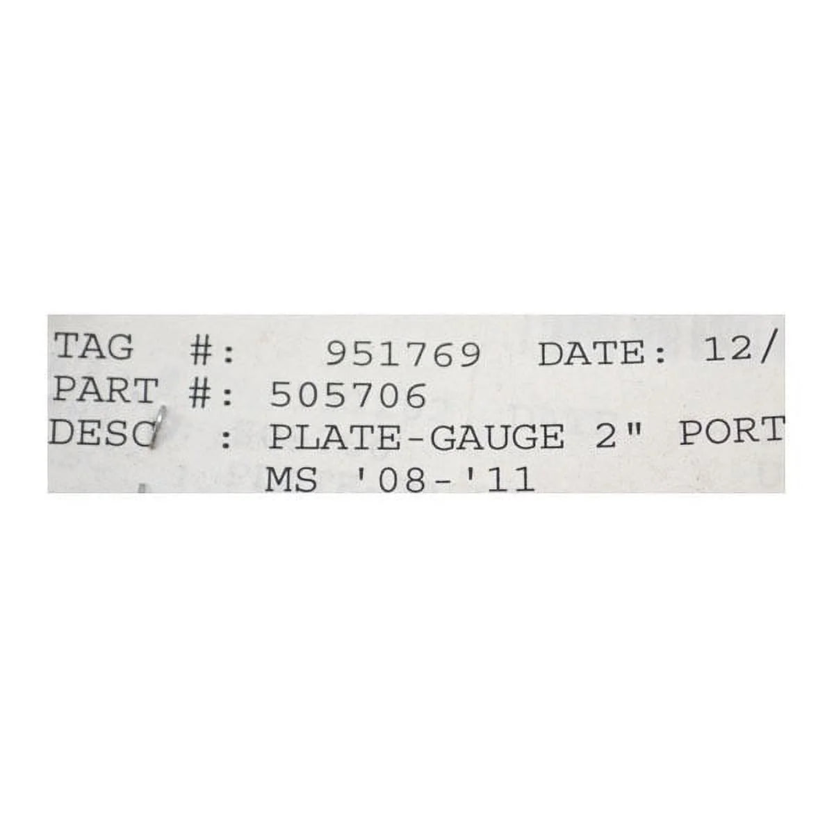 Aluminum Marine Boat Gauge Plates with Bezels Y624