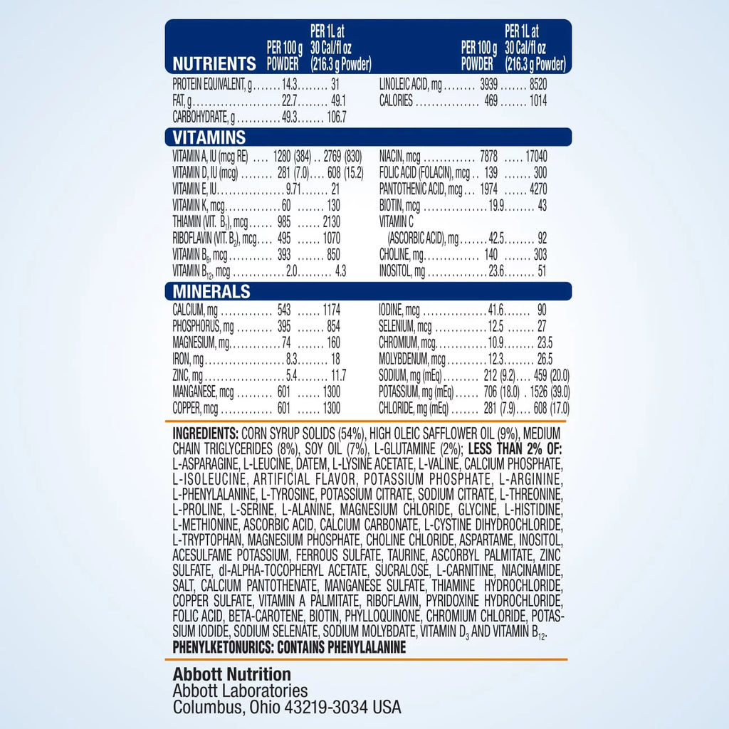Nutrition Powder 14.1-oz Pack of 6 F61141