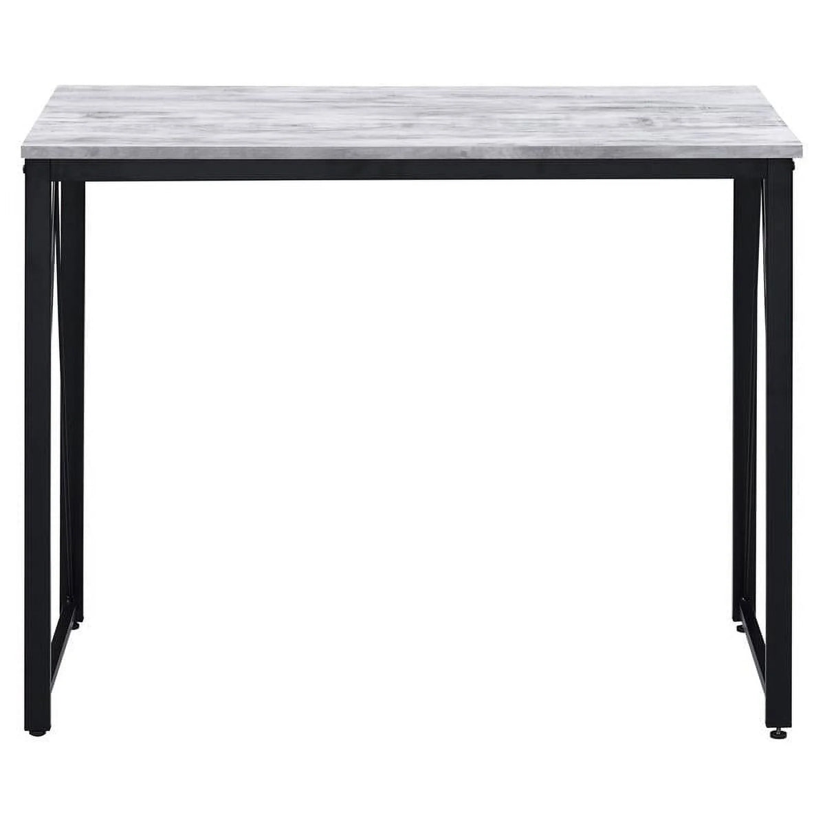 Antique White and Black Wood Writing Desk A496417