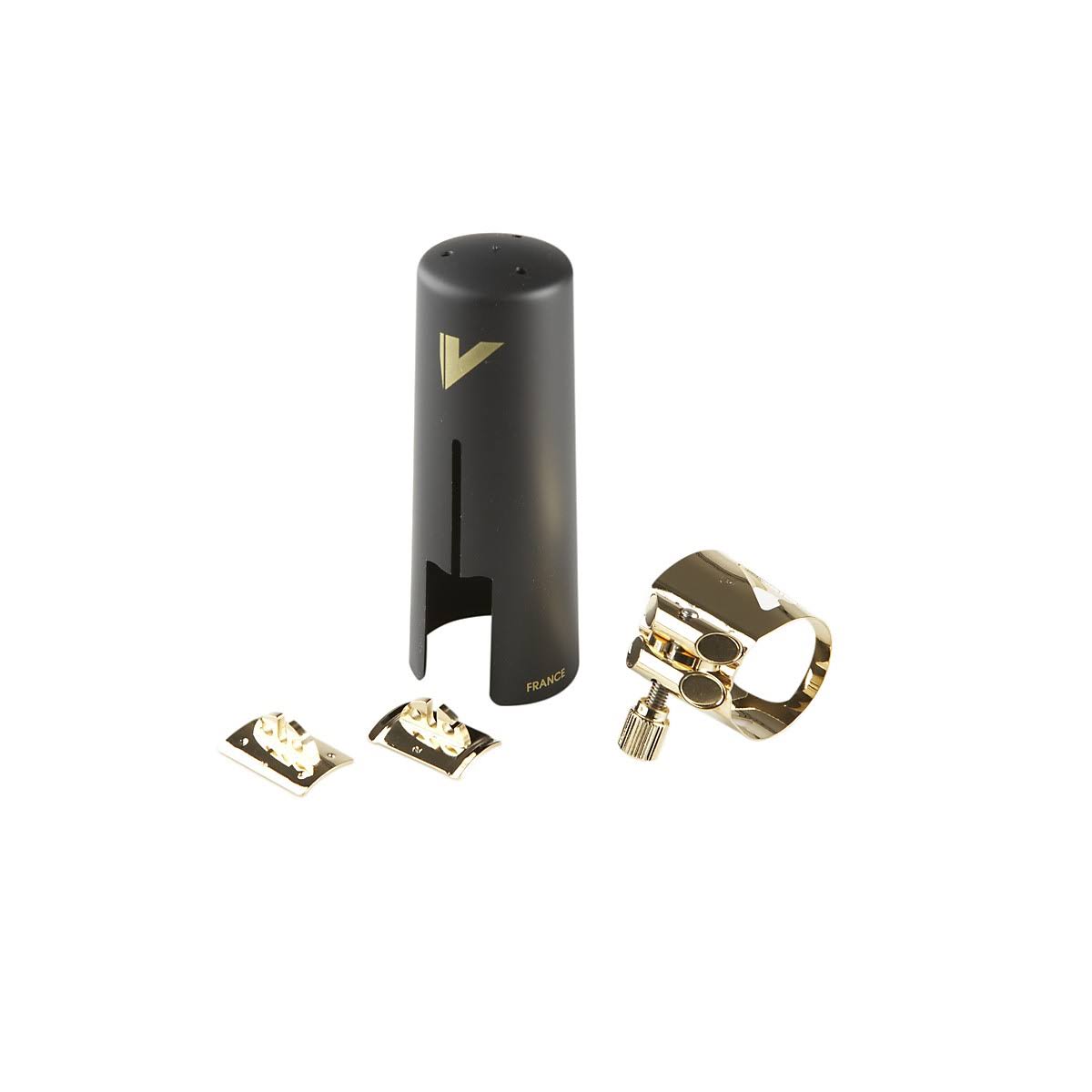Gold Gilded Baritone Saxophone Ligature/Cap W281