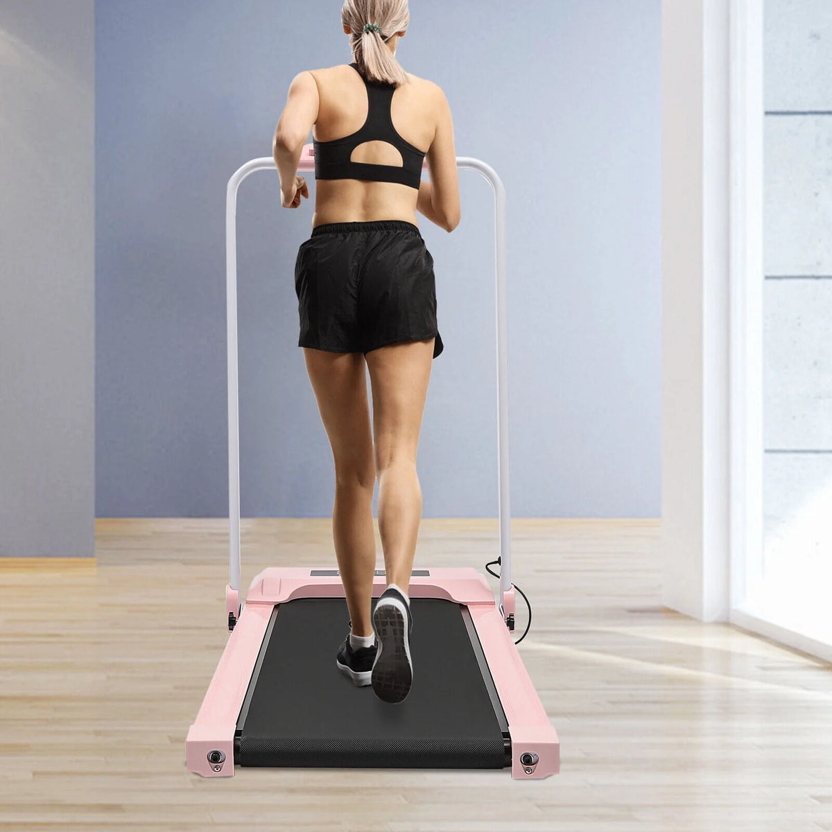 500W Folding Treadmill Compact with Remote Control O299
