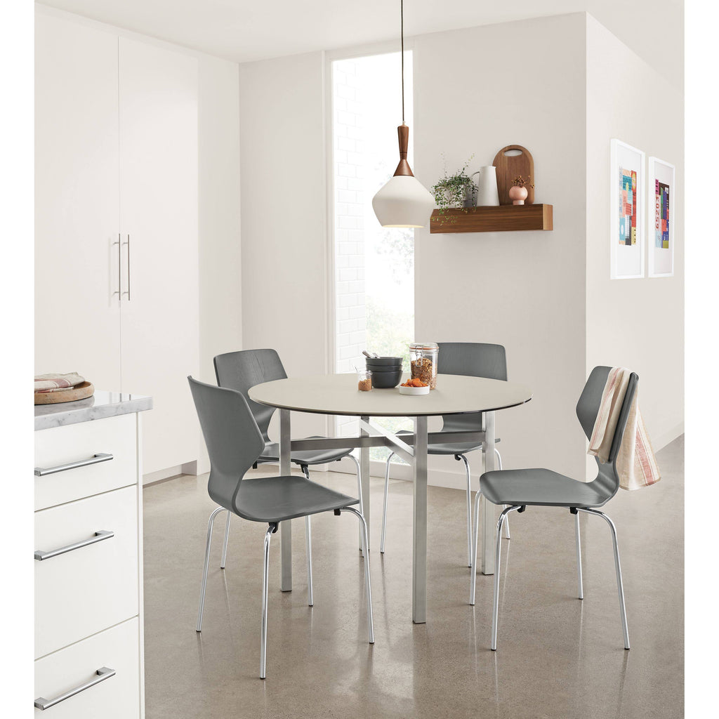 Indigo Pike Side Chair with Metal Base T1848