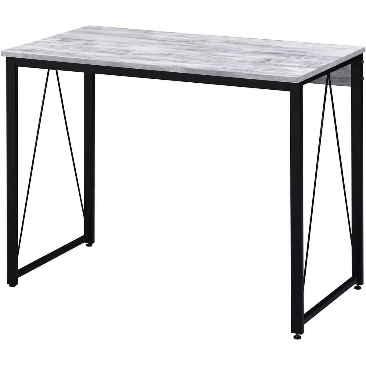 Antique White and Black Wood Writing Desk A496417