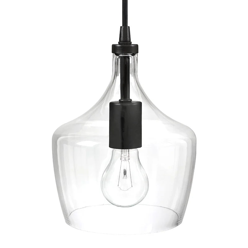 3-Pack Bronze Pendant Lighting with Glass Shade L194084