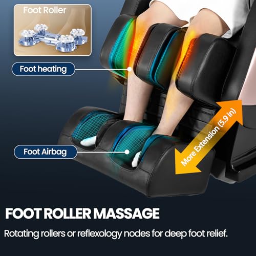 Full Body Zero Gravity Shiatsu Massage Recliner with Heat and Airbags L55925