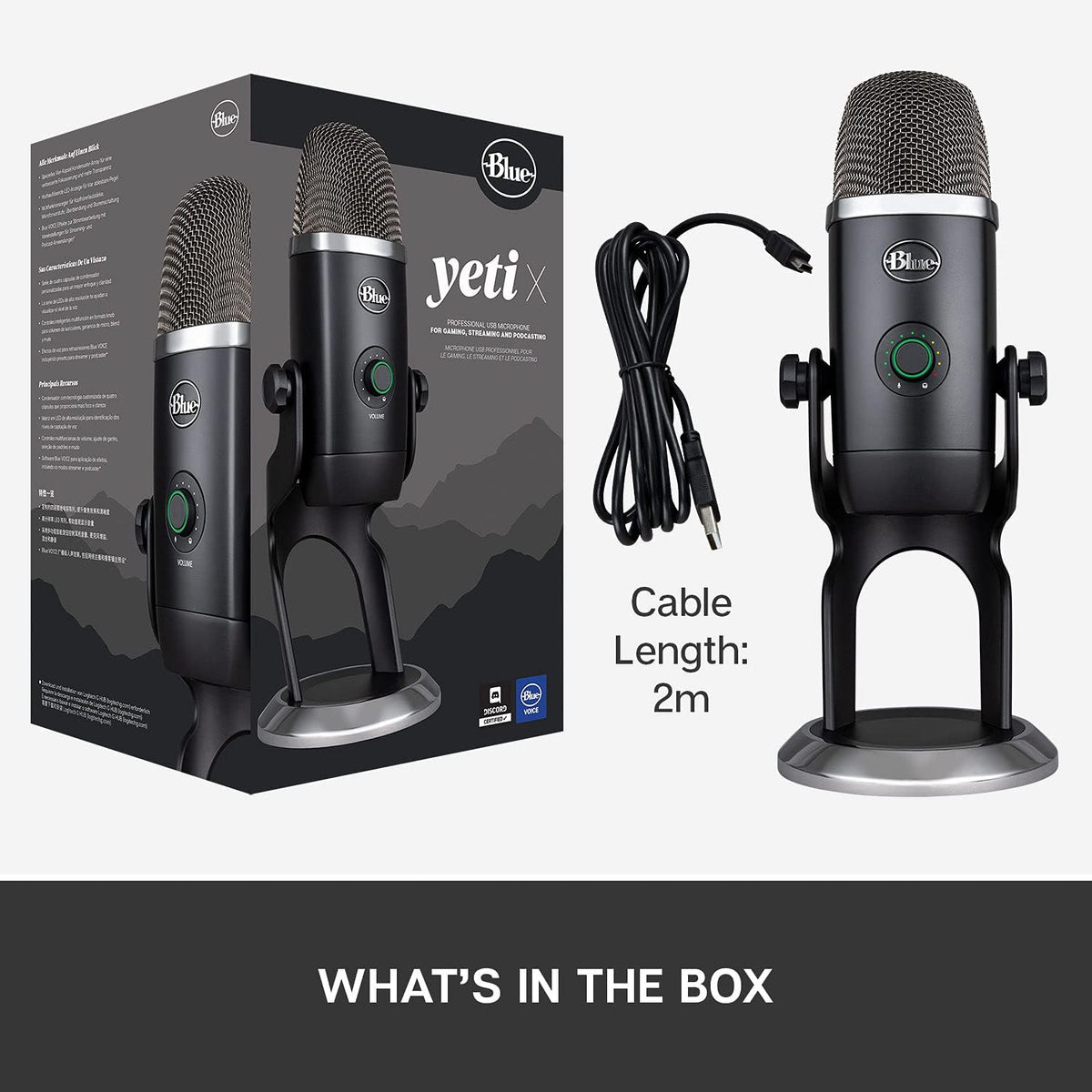 Condenser USB Microphone with LED Lighting V197