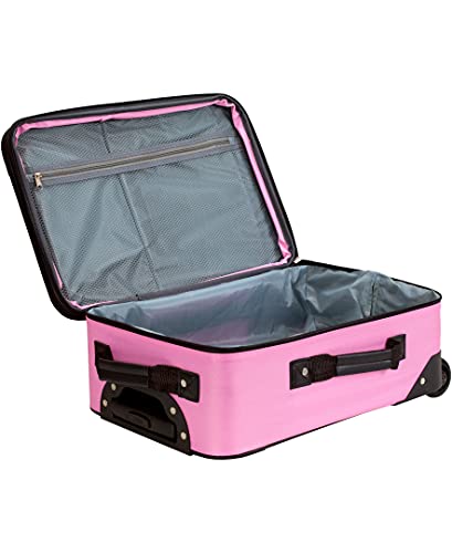 Pink Expandable 2-Piece Softside Upright Luggage Set C42257